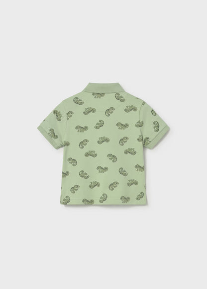 Бебешка Поло Тениска Mayoral с Животни в Цвят Матча