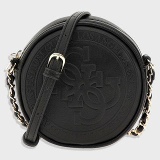 Ефектна Кръгла Черна Чанта Guess