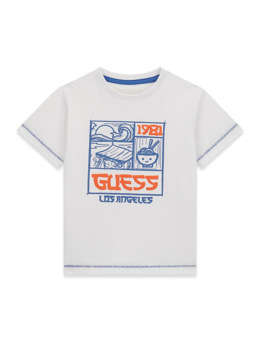 Детска Памучна Тениска Guess за Момче с Лого