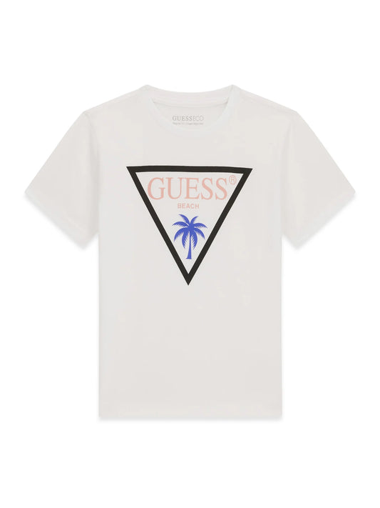 Детска Памучна Тениска Guess за Момче в Бяло