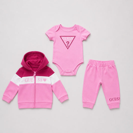 Спортен Екип Guess за Момиче Светлорозов Regular Fit